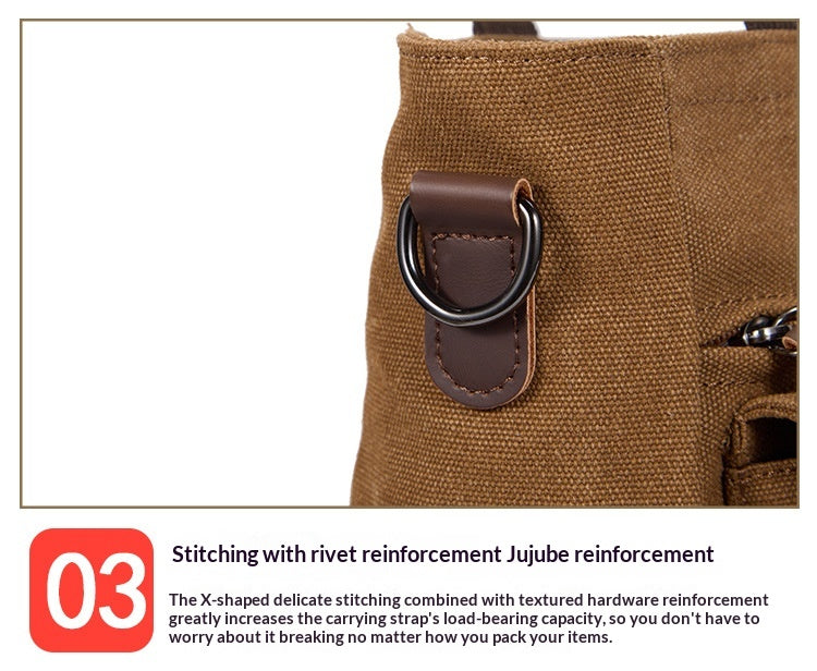 Mens Large-capacity Casual Single-shoulder Crossbody Bag