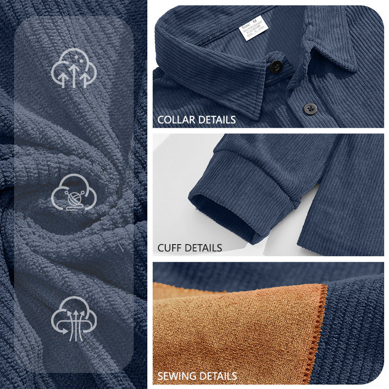 Cross-border Foreign Trade Jacquard Sweatshirt, New Amazon Spring & Autumn Men's Loose Pullover With European & American Style Collar And Elbow Pads