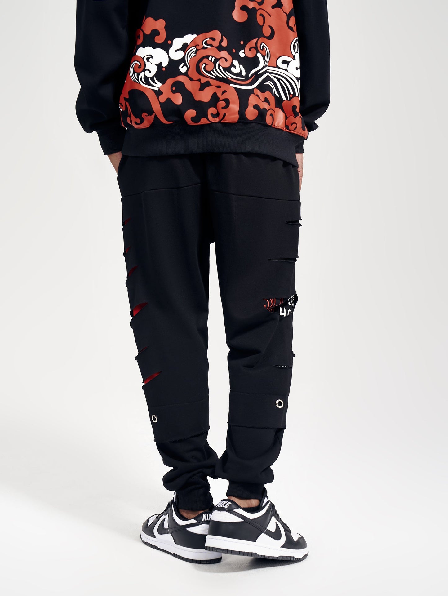BF860 Pantalon de survêtement déchiré