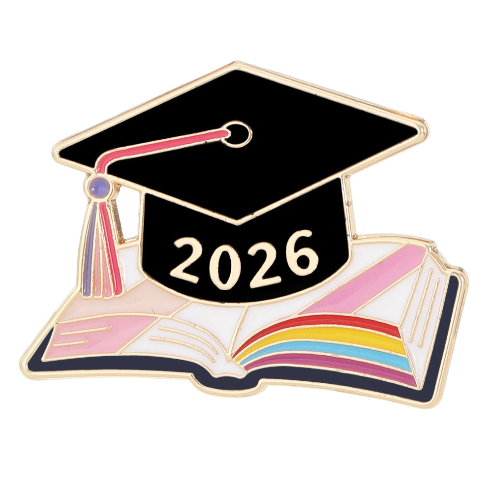 New Graduation Season Bachelors Cap Series Brooch Set