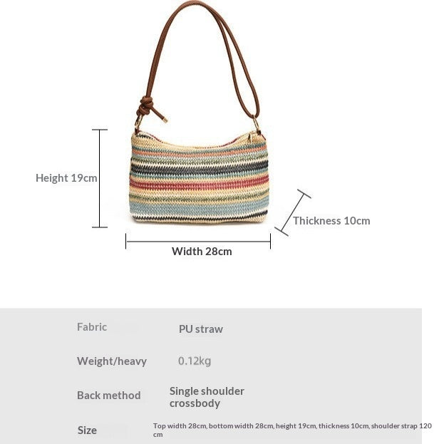 Womens Large-Capacity Commuter Tote Bag
