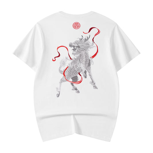 T-shirt brodé KH755 Raging Kirin