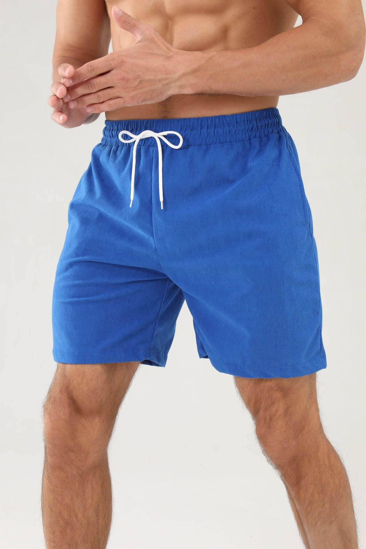 Corduroy Minimalist Mens Shorts Casual Pants