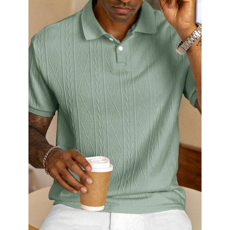 Men's Jacquard Trendy Casual Shirt