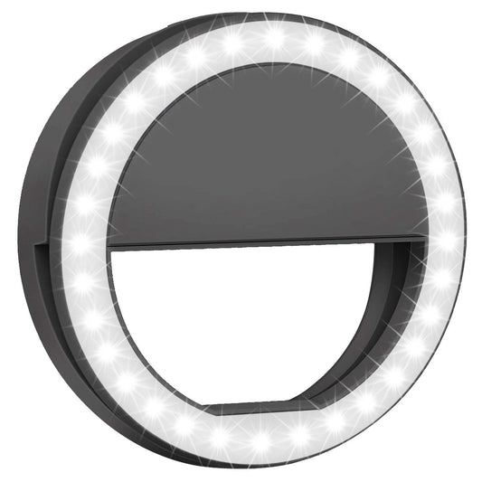 Selfie Ringlicht 36 LEDs Ring-Fülllicht Clip für iPhone Xs Max/XR Galaxy S10 Plus Tablet