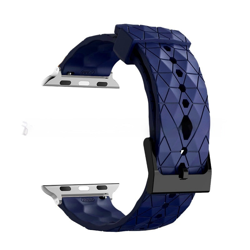 Football-patterned Watch S9 Strap S10 Silicone Replacement Wristband