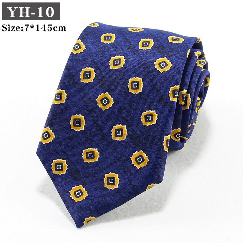 Korean-style Retro Hong Kong style Floral Casual Tie