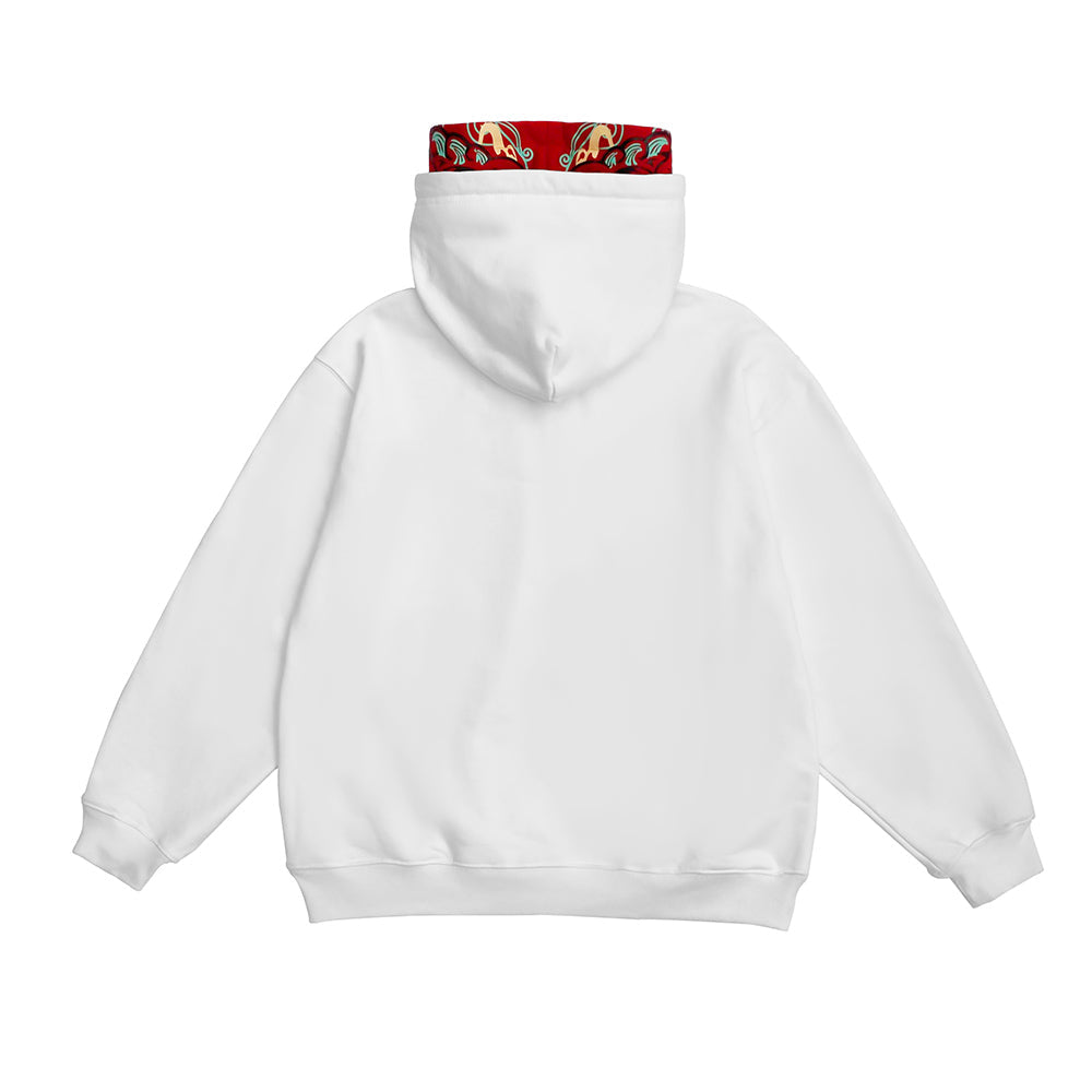 Sweat à capuche Double Dragon Rouge