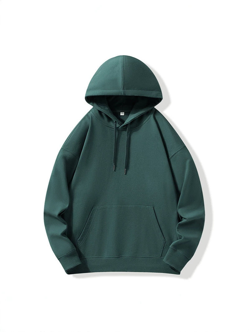 Dark Green Hooded Sweater For Men And Women