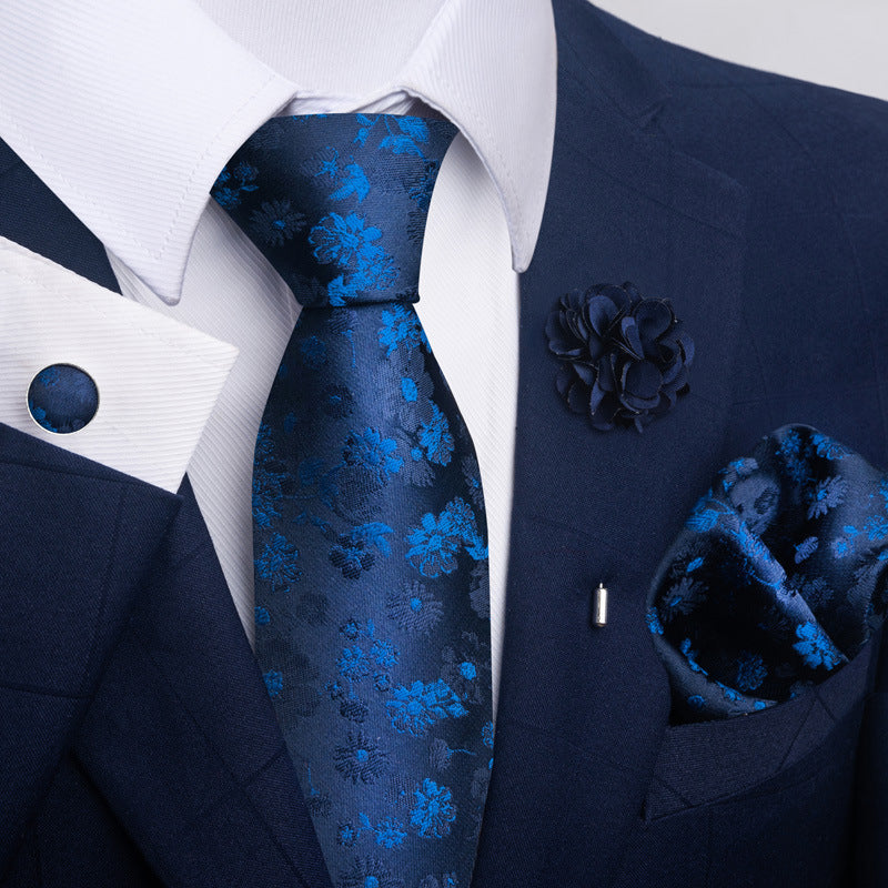 Men's Tie Suit Pocket Square Combo 8