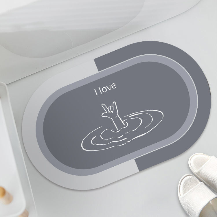 Bathroom Sliding Door Floor Cushion Mat