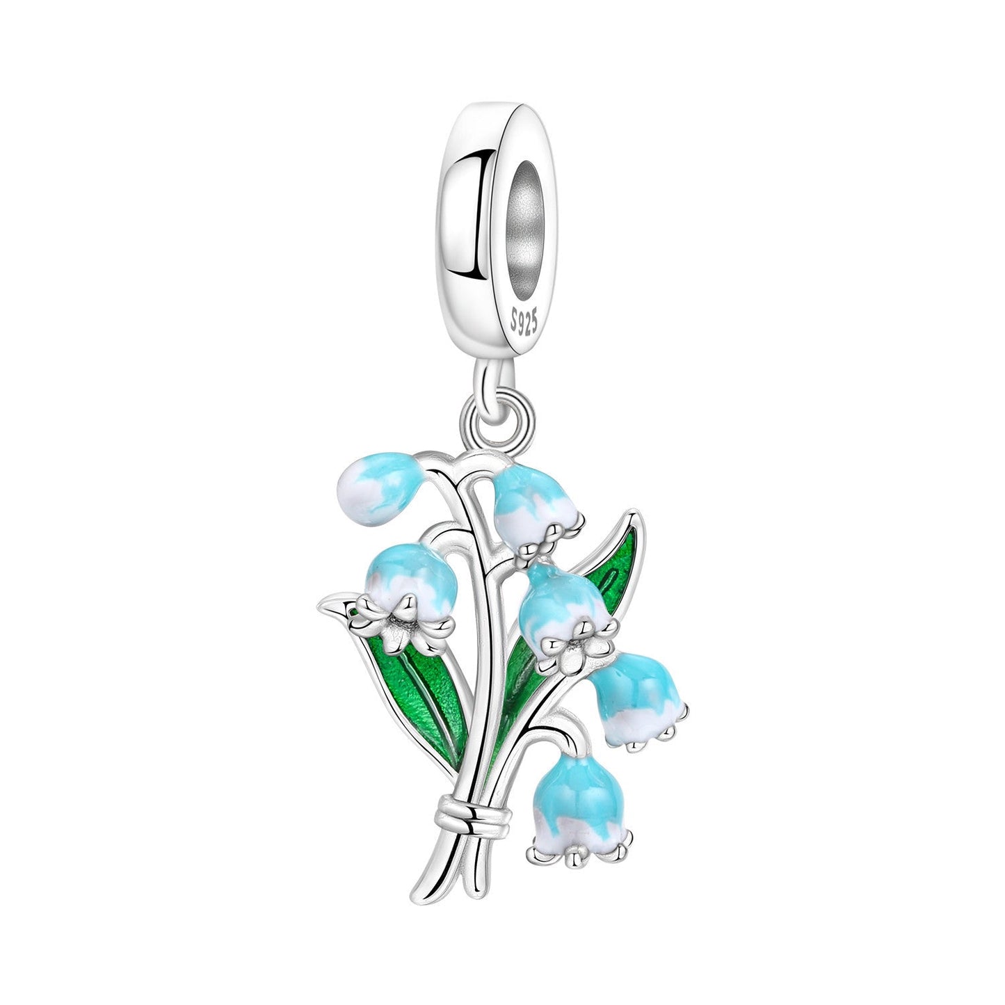 Lily Of The Valley Iris And Spinning Flower DIY Bracelet Pendant Accessories