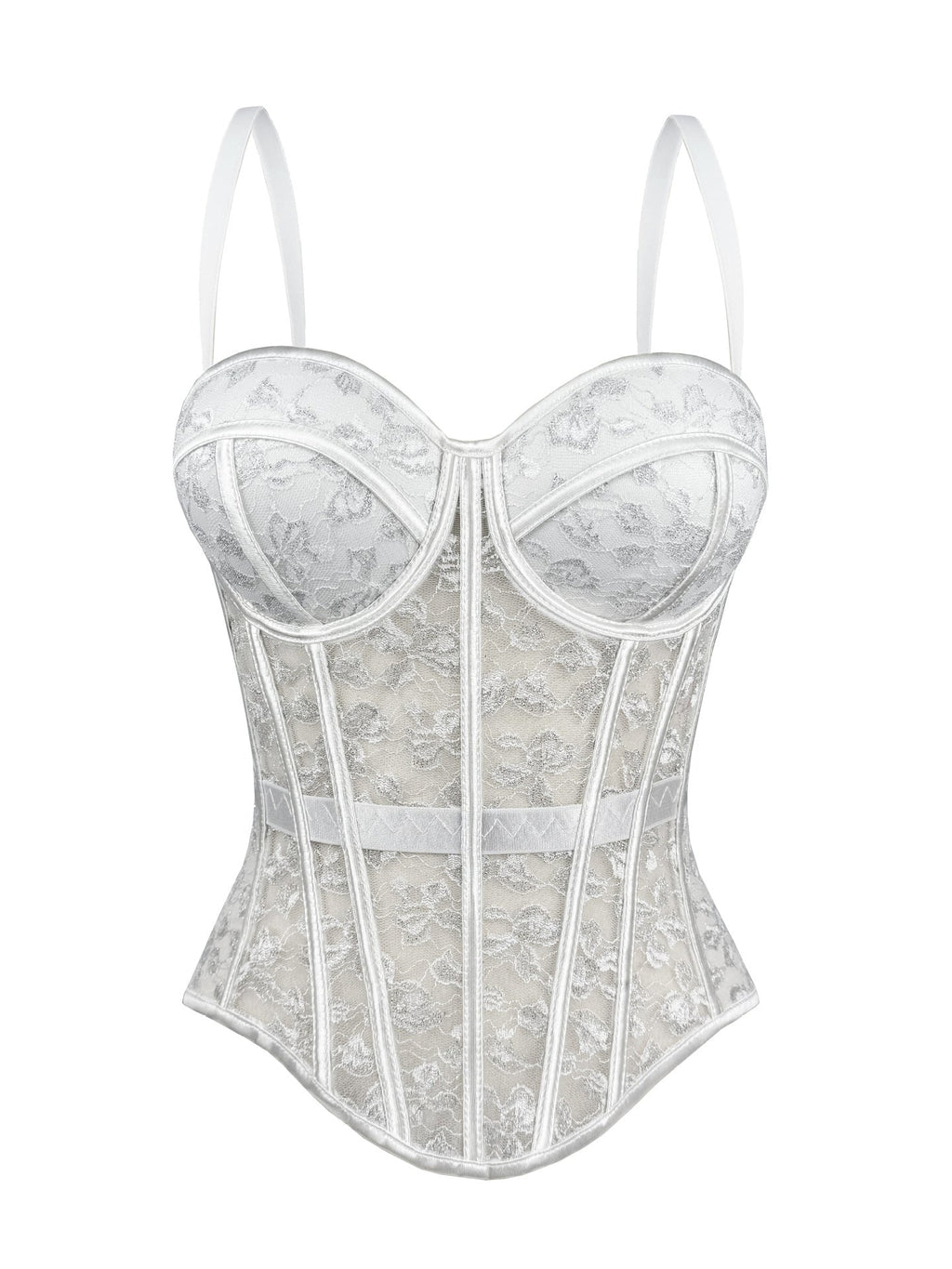 Cross-Border European And American Style Lace Bra With Camisole For Women, High-End Outerwear Shapewear With Push-Up Fishbone Bra