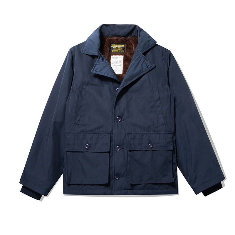 Men's Wool Extra Thick Cotton-padded Jacket