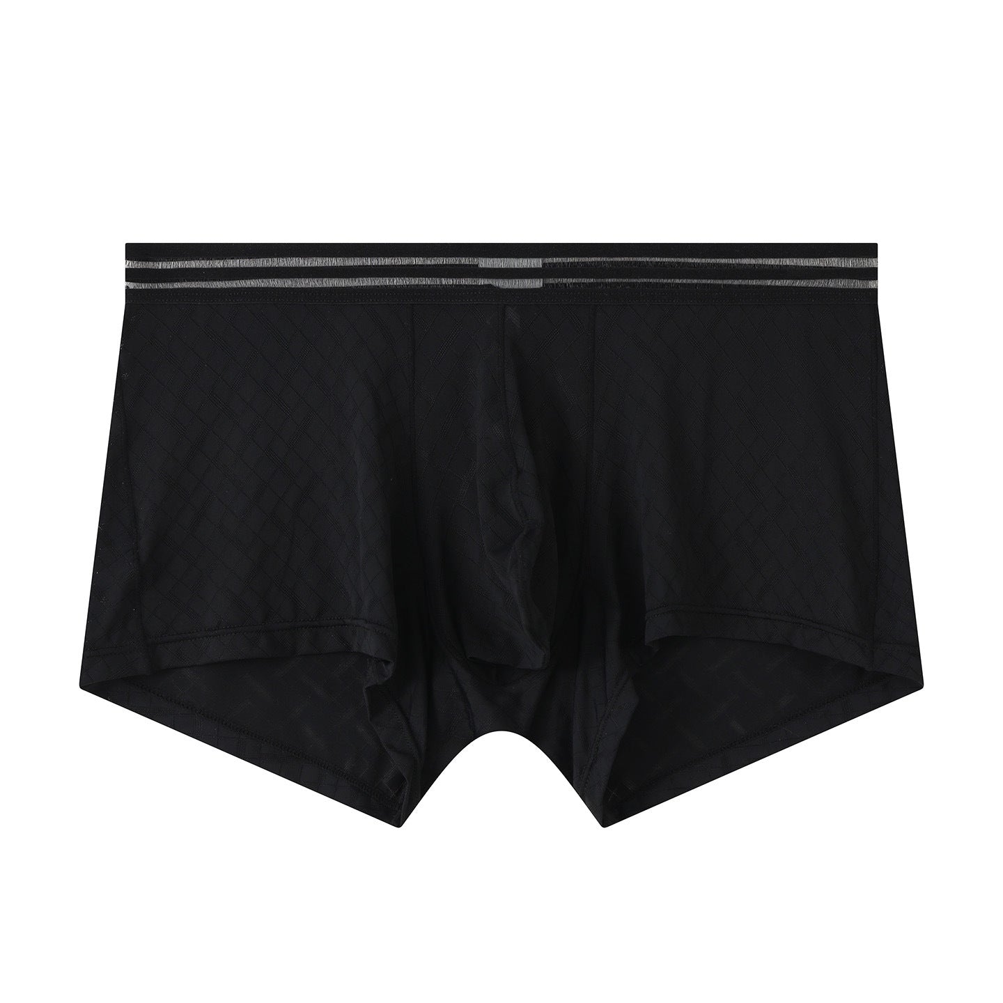 Mens Ice-silk Boxer Briefs Breathable And Cool-feel For Sports