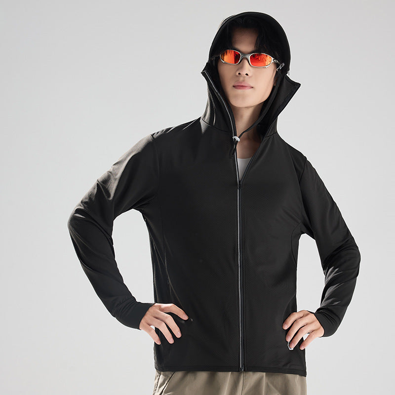 Mens Outdoor Ice-silk Sun-protective Clothing