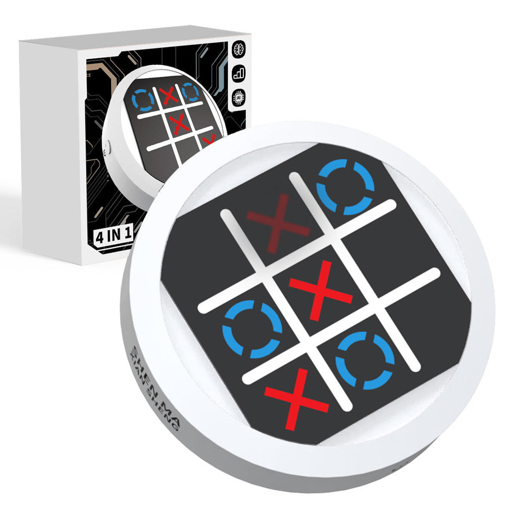 Super Tic-Tac-Toe 4-in-1 Memory Training Handheld Game Console