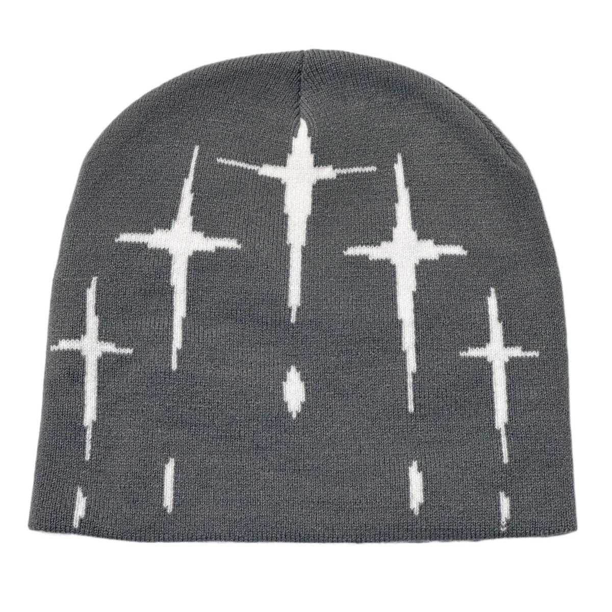 Starry Y2K Trendy Retro Knit Unisex Cross Knit Cap