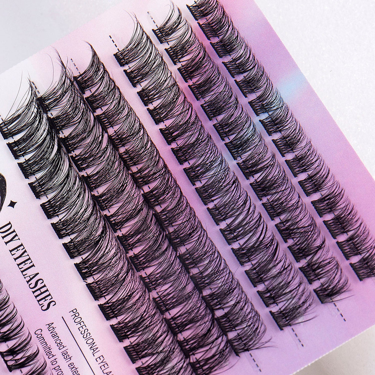12 Rows Of 150 Segmented Lashes In Clusters