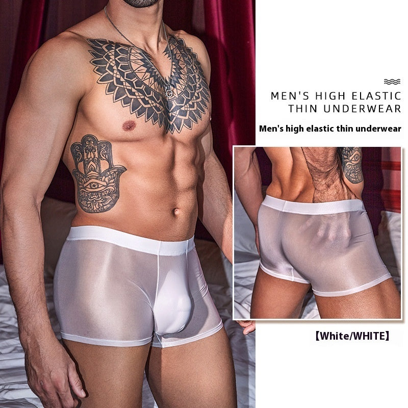 Men's Ultra-thin Breathable Sexy Underwear Silky