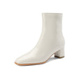 Women's Short Boots, Chunky Mid-heel, Thick Fur Snow Boots, Cotton Boots