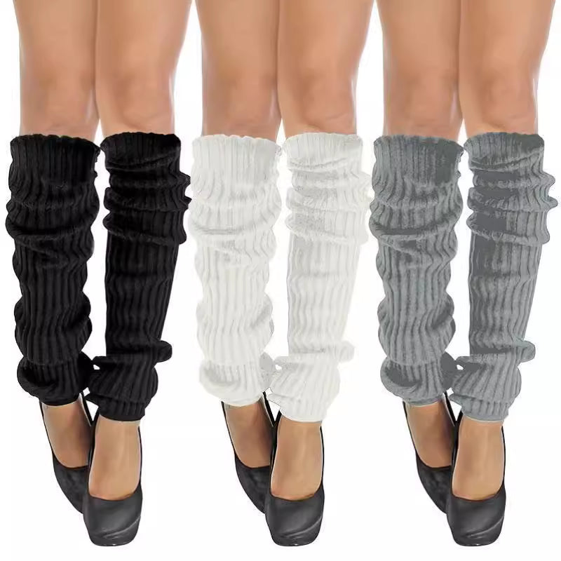 Women's Comfortable Ribbed Leg Warmers Machinewashable