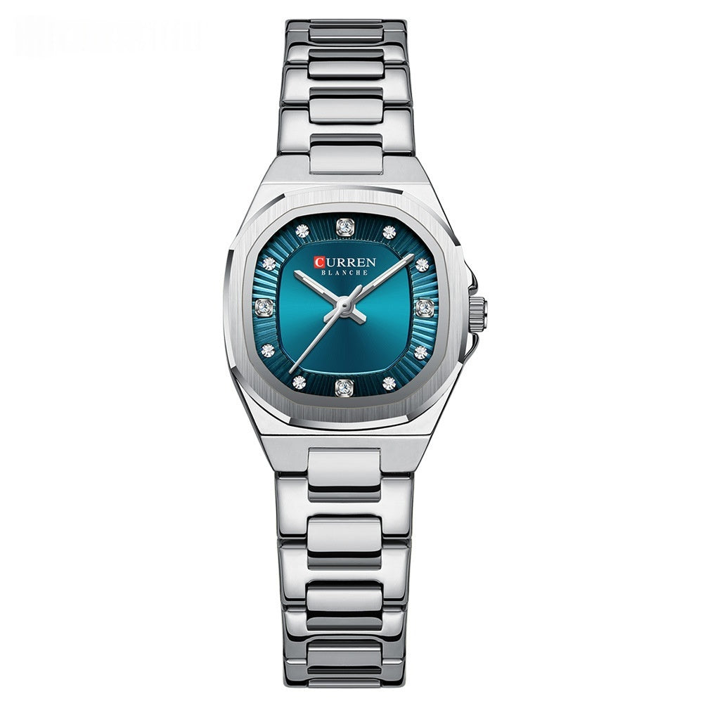Business-Casual Womens Rhinestone Watch
