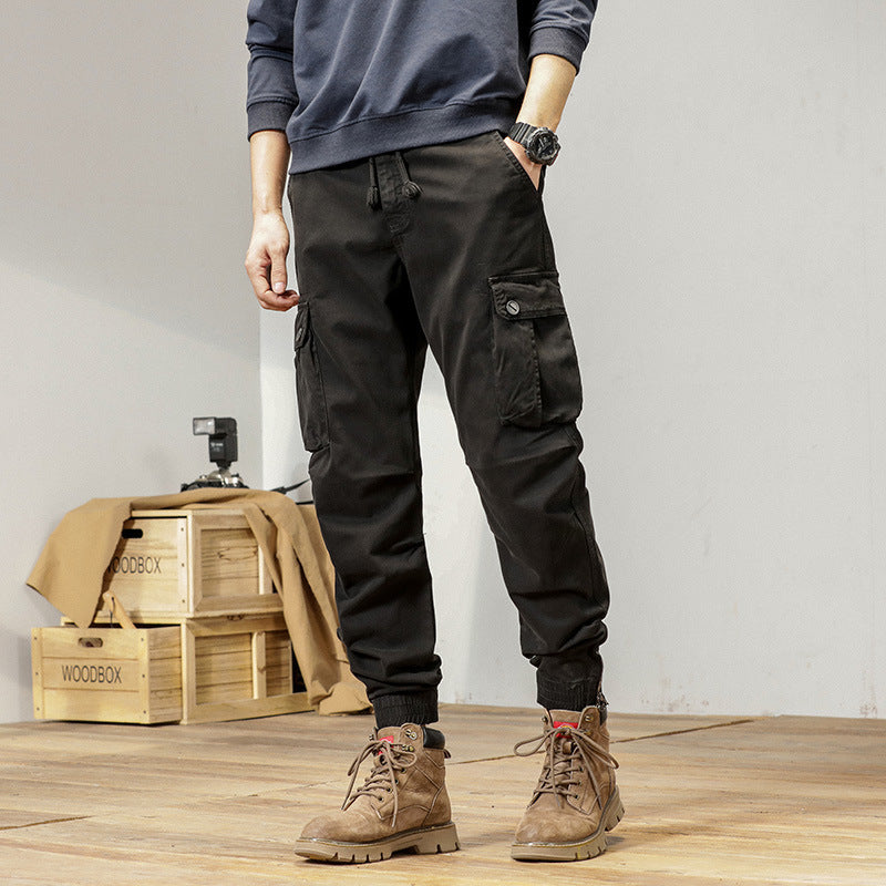 New Retro Ankle-tied Loose Overalls