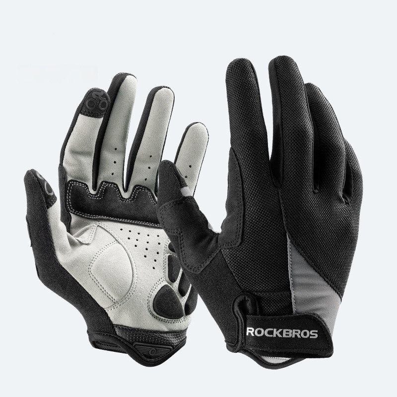 Mens And Womens Full-finger Cycling Gloves For Long Rides