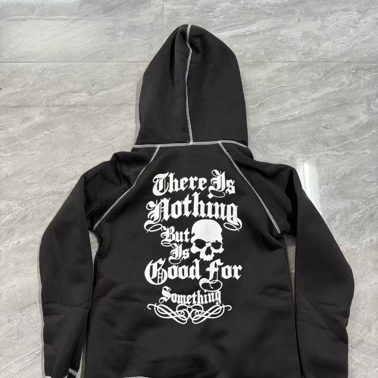Cardigan Leopard-print Cross-skeleton Hooded Sweatshirt