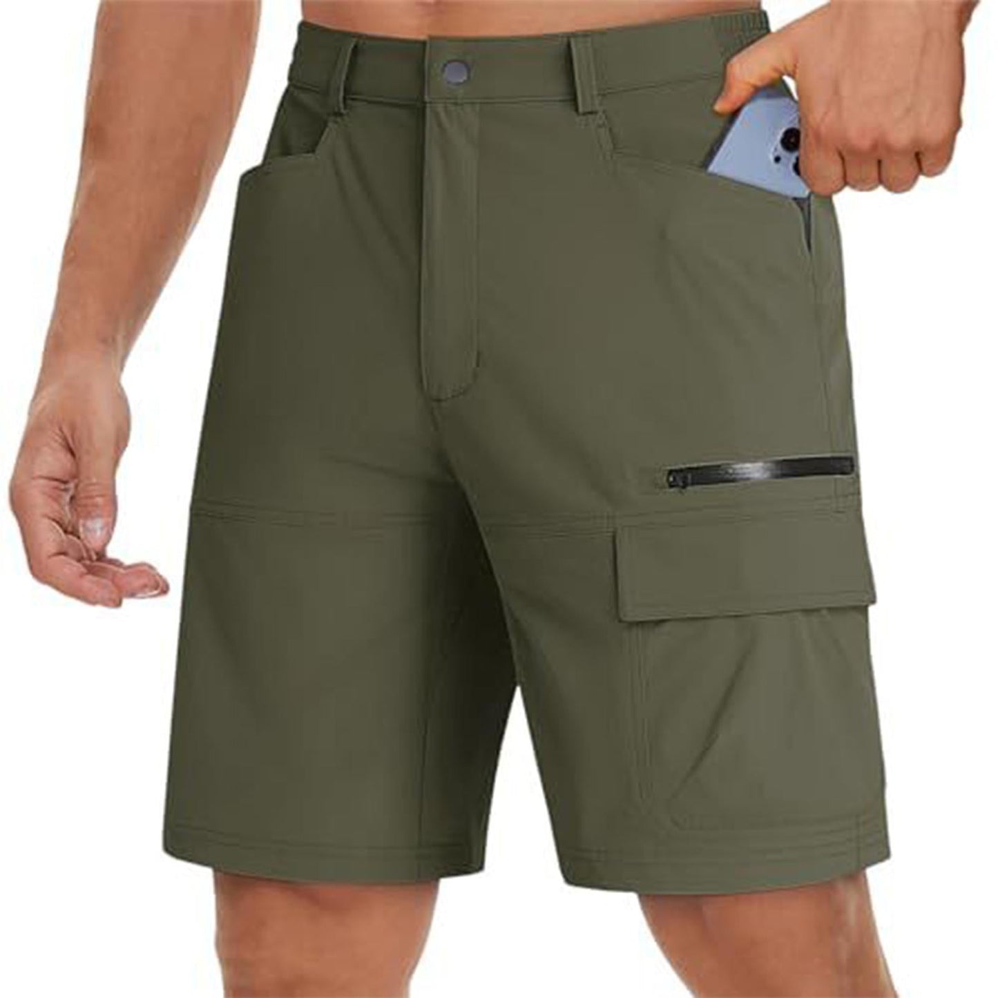 Men's Summer Work Shorts With Multiple Pockets, Outdoor Travel Pants, Wholesale In Stock