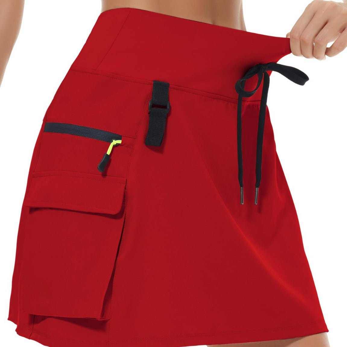Practical Hiking Skirt With Zippered Pockets For Outdoor Activities
