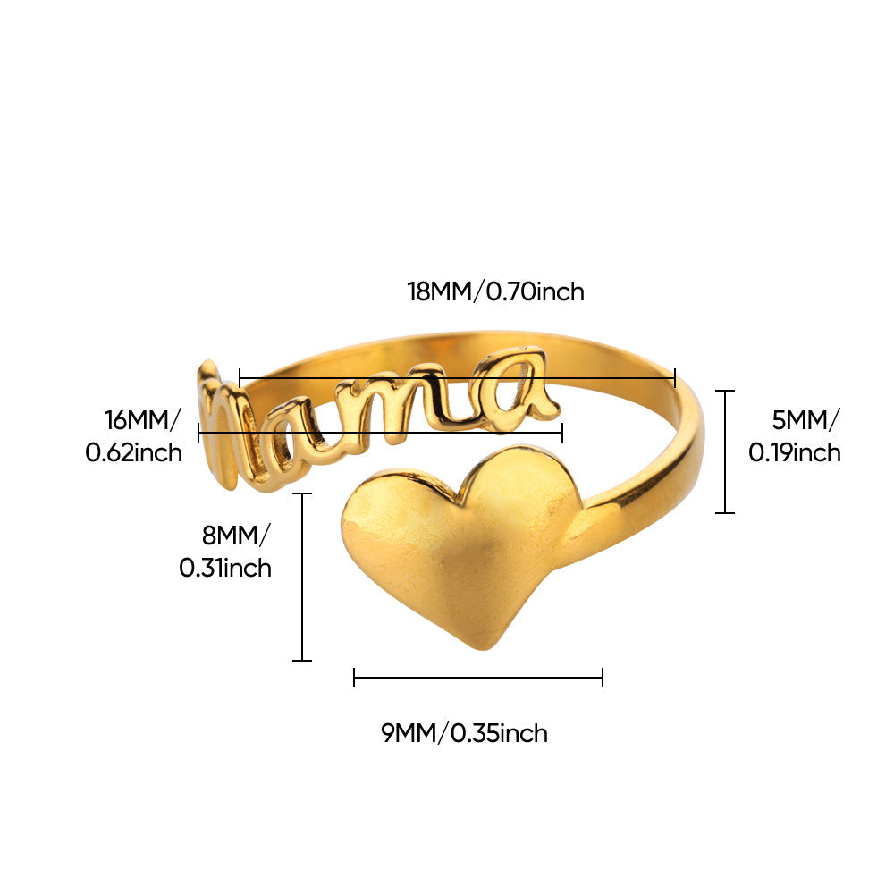 Geometric Line-cut Hollow Mens And Womens Ring
