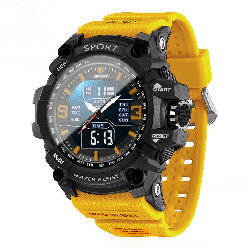 Mens Tactical Sports Electronic Watch Waterproof Luminous And Multi-functional