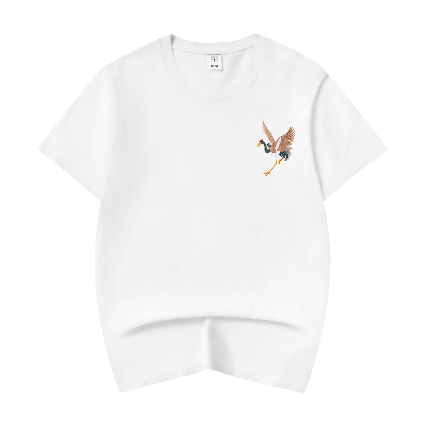 T-shirt brodé grue volante KH858