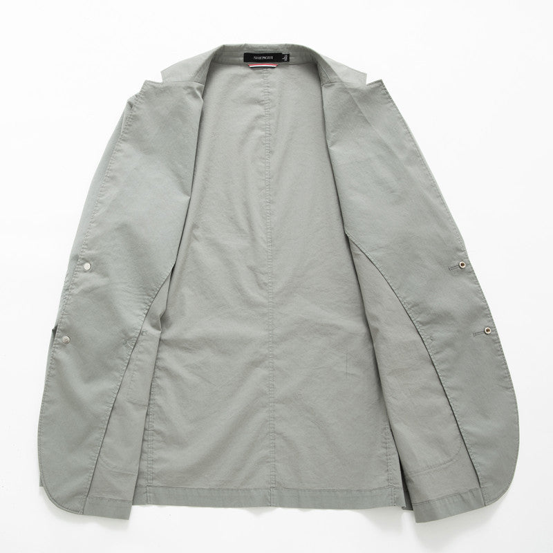 Cotton-feel Slim-fit Korean-style Business-casual Suit Jacket