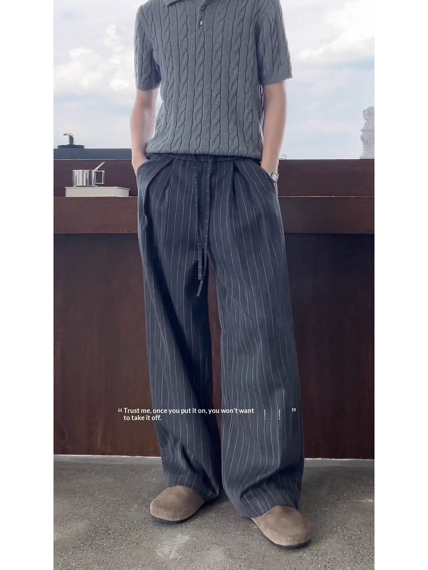 Mens American-style Casual Dress Pants For Autumn