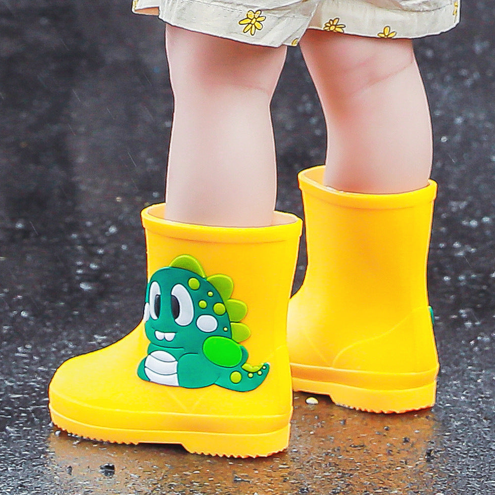 Children's Rain Boots Cartoon Waterproof Short Tube Rain Shoes