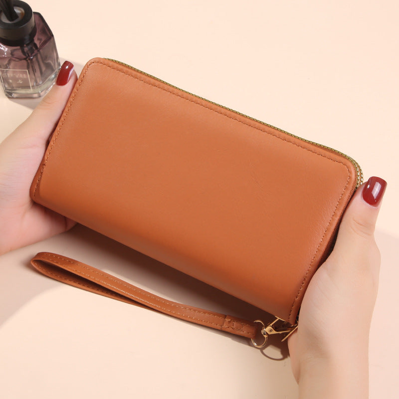 Women's Double Zipper Wallet Long Large Capacity
