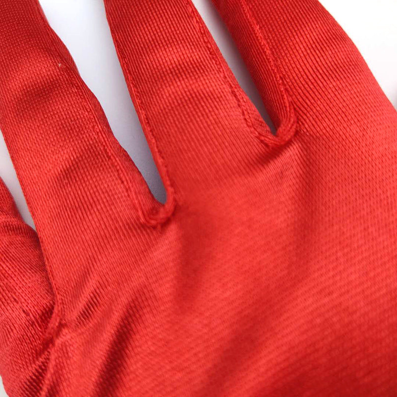 Bridal Wedding Gloves Short Satin Dress Cheongsam Gloves