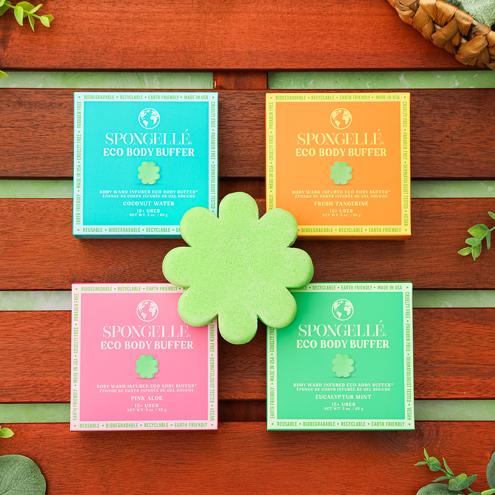Lot varié de houppettes exfoliantes Eco Body