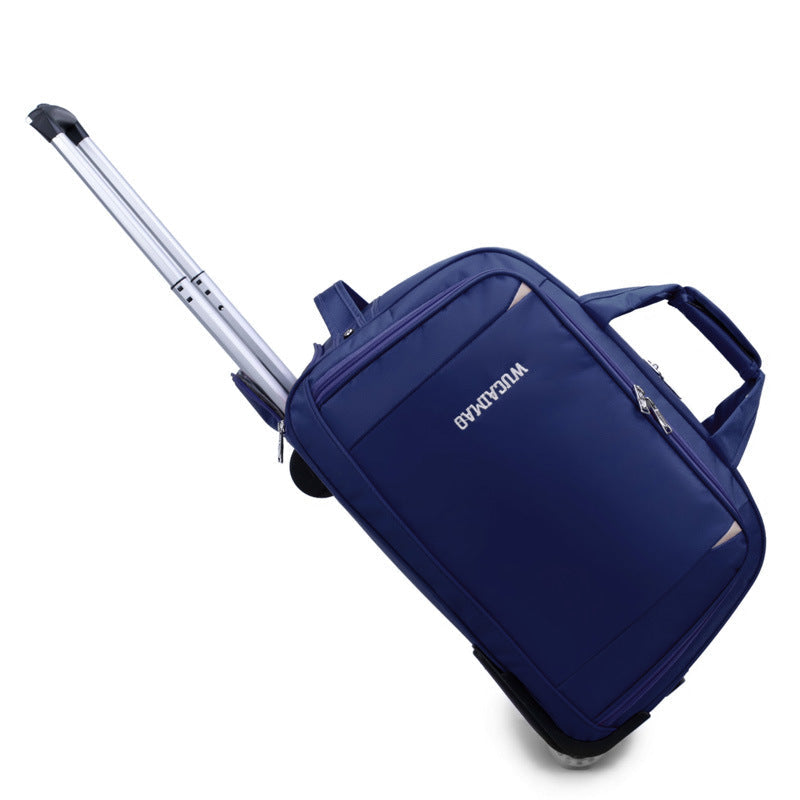 Oxford Cloth Trolley Bag Leisure Travel Folding Luggage