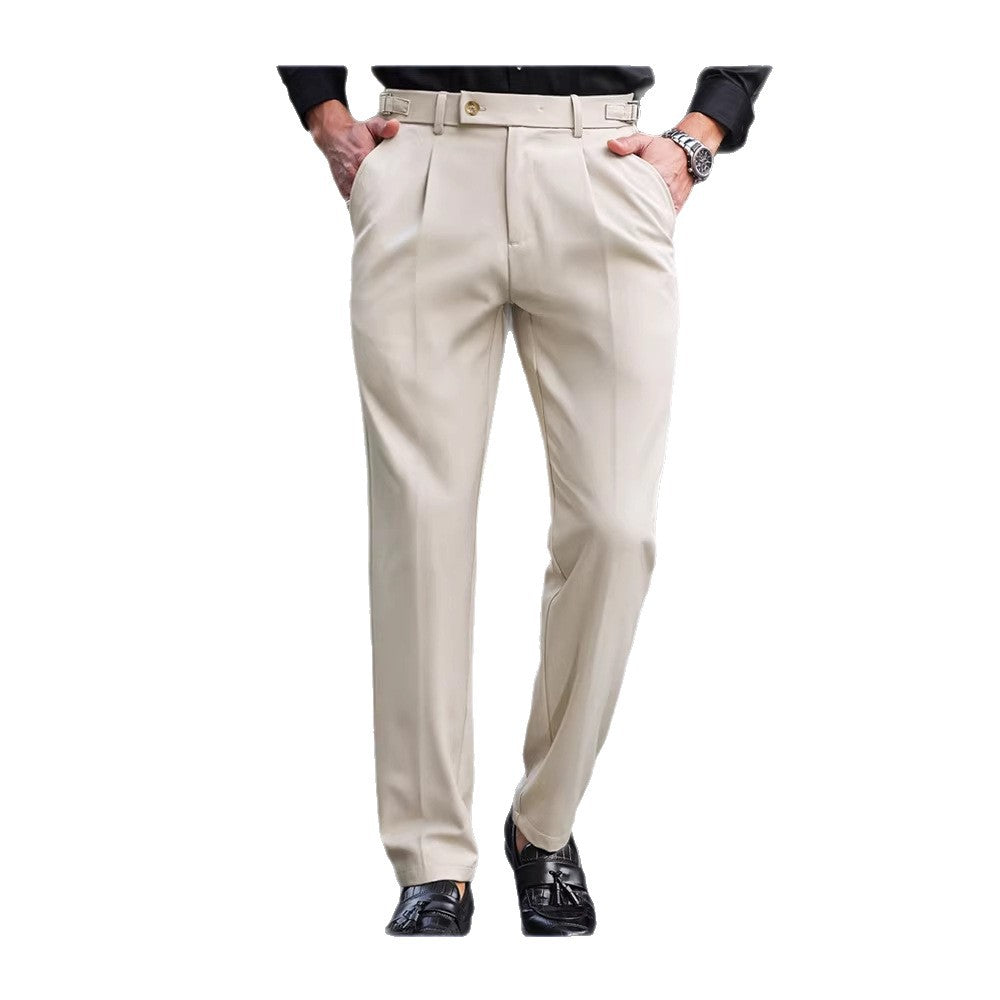Mens American-style Straight-leg Business-casual Trousers