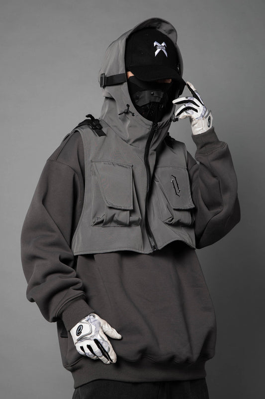 Sweat à capuche Grey Tech Guard HiH34