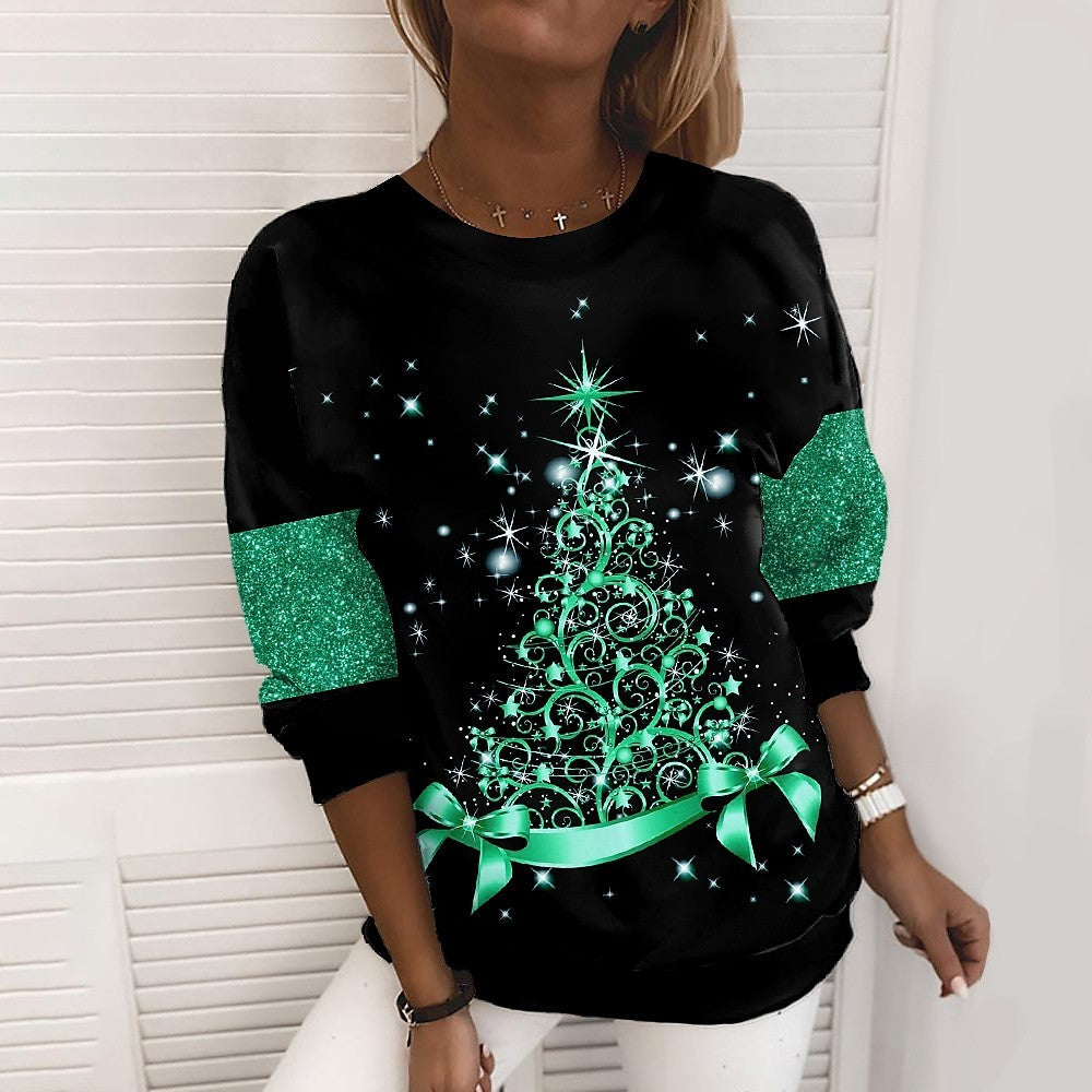 Women's 3D Christmas Printed Sweatshirt