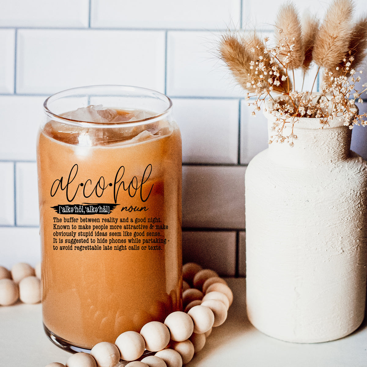 Gobelet en verre de 50 cl avec couvercle et paille en bambou, tasse isotherme réutilisable pour café, thé, bière