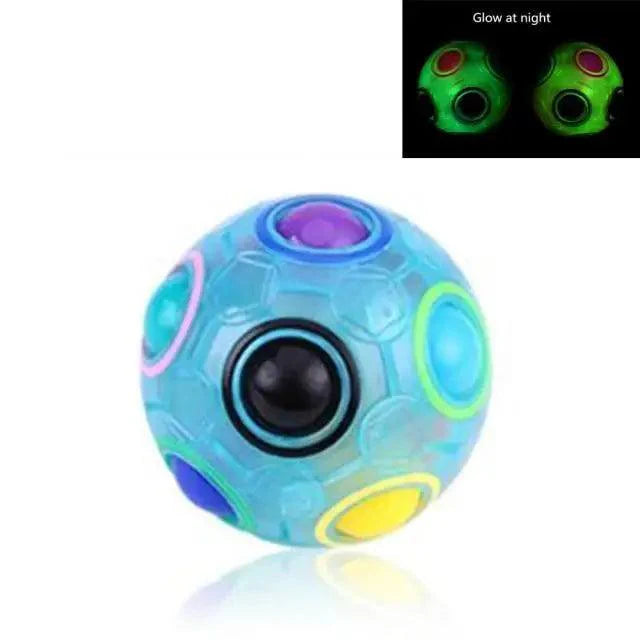 Educational Small Antistress Cube Rainbow Ball Puzzles Magic Stress Reliever Football Learning Fun Toys For Children And Adult
