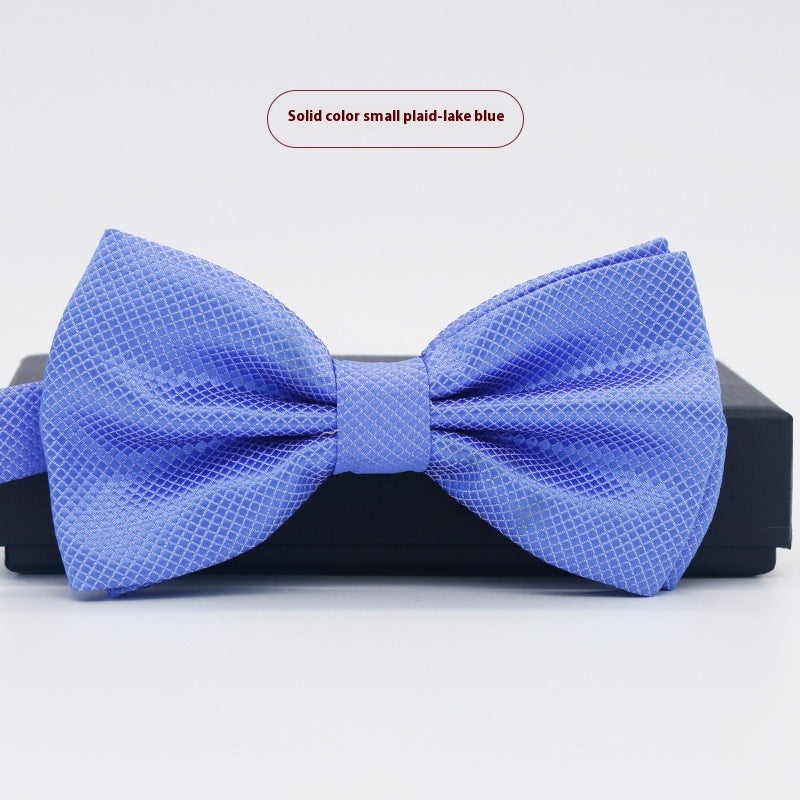Men's Solid Color Formal Wear Wedding Business Casual Groom Groomsman Bow Tie