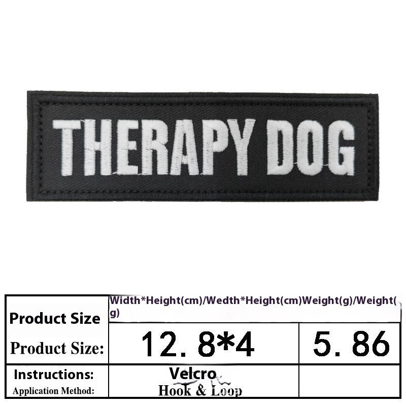 Pet Dog Accessories Embroidered Velcro New Pet Clothing Decorative Sticker Computer Embroidery Chapter
