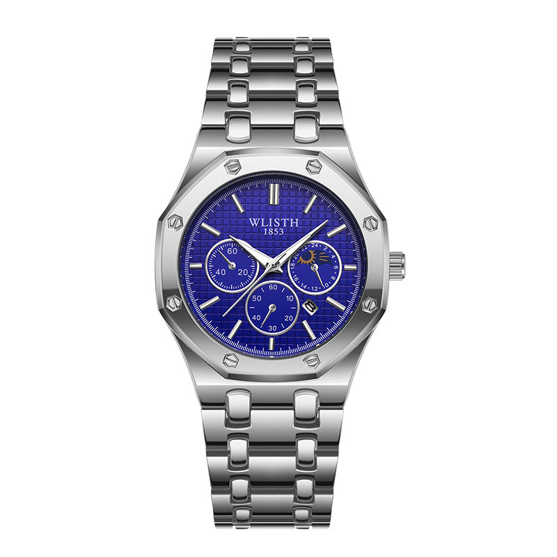 Women's Watch Luminous Steel Strap Calendar